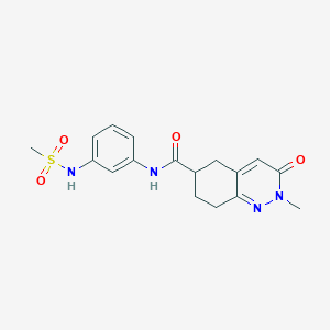2-methyl-N-(3-(methylsulfonamido)phenyl)-3-oxo-2,3,5,6,7,8-hexahydrocinnoline-6-carboxamide