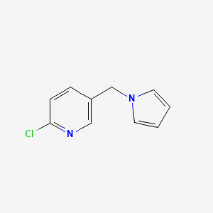 molecular formula C10H9ClN2 B2717936 2-氯-5-(1H-吡咯-1-基甲基)吡啶 CAS No. 861207-81-0