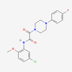 N-(5-chloro-2-methoxyphenyl)-2-[4-(4-fluorophenyl)piperazin-1-yl]-2-oxoacetamide