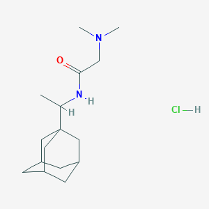 N-(1-((3r,5r,7r)-adamantan-1-yl)ethyl)-2-(dimethylamino)acetamide hydrochloride