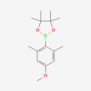 molecular formula C15H23BO3 B2717951 4-Methoxy-2,6-dimethylphenylphenylboronic acid, pinacol ester CAS No. 1208459-72-6