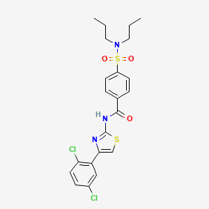 N-[4-(2,5-dichlorophenyl)-1,3-thiazol-2-yl]-4-(dipropylsulfamoyl)benzamide