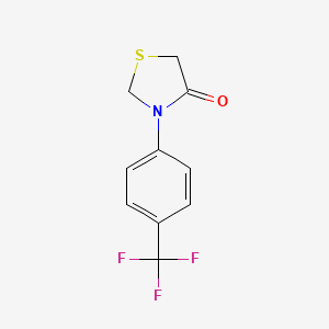molecular formula C10H8F3NOS B2717968 3-[4-(Trifluoromethyl)phenyl]-1,3-thiazolidin-4-one CAS No. 109052-21-3
