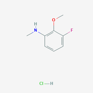 molecular formula C8H11ClFNO B2717969 3-Fluoro-2-methoxy-N-methylaniline hydrochloride CAS No. 2174007-54-4