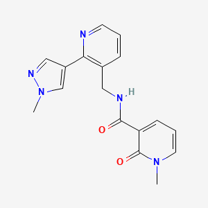 molecular formula C17H17N5O2 B2717970 1-methyl-N-((2-(1-methyl-1H-pyrazol-4-yl)pyridin-3-yl)methyl)-2-oxo-1,2-dihydropyridine-3-carboxamide CAS No. 2034389-29-0
