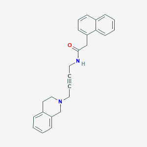 molecular formula C25H24N2O B2717998 N-(4-(3,4-dihydroisoquinolin-2(1H)-yl)but-2-yn-1-yl)-2-(naphthalen-1-yl)acetamide CAS No. 1351660-48-4
