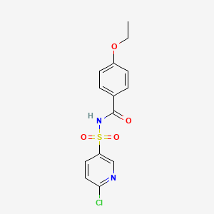 N-[(6-chloropyridin-3-yl)sulfonyl]-4-ethoxybenzamide