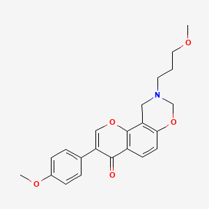 3-(4-methoxyphenyl)-9-(3-methoxypropyl)-9,10-dihydrochromeno[8,7-e][1,3]oxazin-4(8H)-one