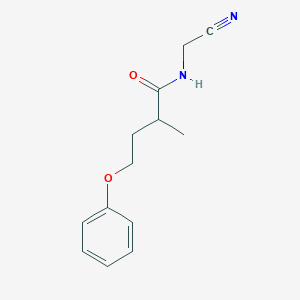 molecular formula C13H16N2O2 B2718024 N-(cyanomethyl)-2-methyl-4-phenoxybutanamide CAS No. 1394686-72-6