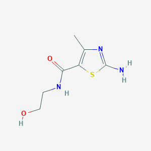 2-amino-N-(2-hydroxyethyl)-4-methyl-1,3-thiazole-5-carboxamide