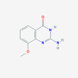 molecular formula C9H9N3O2 B2718041 4(3H)-喹唑啉-2-酮, 2-氨基-8-甲氧基- CAS No. 169270-52-4