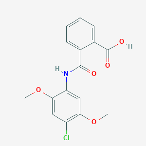 molecular formula C16H14ClNO5 B2718058 2-[(4-Chloro-2,5-dimethoxyphenyl)carbamoyl]benzoic acid CAS No. 19356-93-5
