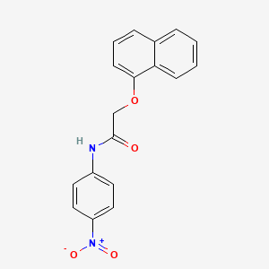 molecular formula C18H14N2O4 B2718061 2-(naphthalen-1-yloxy)-N-(4-nitrophenyl)acetamide CAS No. 397281-12-8
