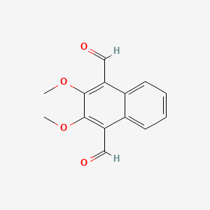molecular formula C14H12O4 B2718064 2,3-Dimethoxynaphthalene-1,4-dicarbaldehyde CAS No. 868623-13-6