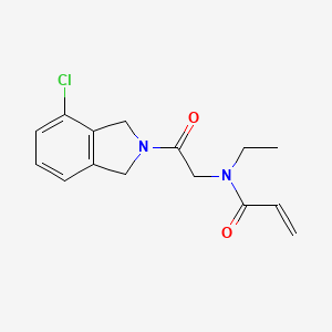 N-[2-(4-Chloro-1,3-dihydroisoindol-2-yl)-2-oxoethyl]-N-ethylprop-2-enamide