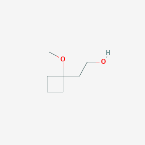 molecular formula C7H14O2 B2718100 2-(1-甲氧基环丁基)乙醇 CAS No. 83237-26-7