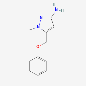 molecular formula C11H13N3O B2718102 1-methyl-5-(phenoxymethyl)-1H-pyrazol-3-amine CAS No. 1354704-34-9