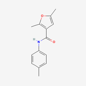 molecular formula C14H15NO2 B2718105 2,5-dimethyl-N-(4-methylphenyl)furan-3-carboxamide CAS No. 380195-81-3