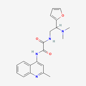 N1-(2-(dimethylamino)-2-(furan-2-yl)ethyl)-N2-(2-methylquinolin-4-yl)oxalamide