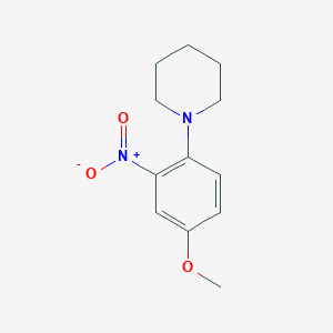 molecular formula C12H16N2O3 B2718119 1-(4-甲氧基-2-硝基苯基)哌啶 CAS No. 32117-02-5