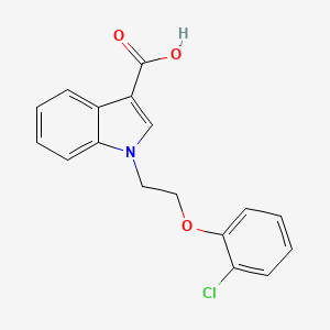 B2718128 1-[2-(2-chlorophenoxy)ethyl]-1H-indole-3-carboxylic acid CAS No. 892255-06-0