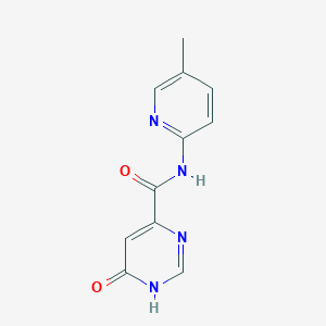 B2718129 6-hydroxy-N-(5-methylpyridin-2-yl)pyrimidine-4-carboxamide CAS No. 2034226-59-8