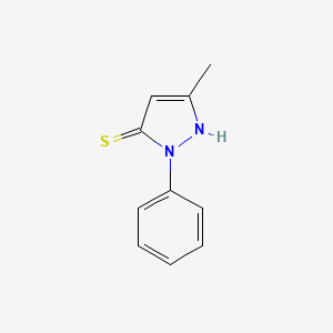 molecular formula C10H10N2S B2718145 3-methyl-1-phenyl-1H-pyrazole-5-thiol CAS No. 1131-19-7