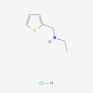 molecular formula C7H12ClNS B2718152 N-(Thiophen-2-ylmethyl)ethanamine hydrochloride CAS No. 116600-48-7