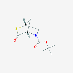 molecular formula C10H15NO3S B2718158 叔丁基(1S,4S)-3-氧代-2-硫代-5-氮杂双环[2.2.1]庚烷-5-甲酸酯 CAS No. 177615-42-8