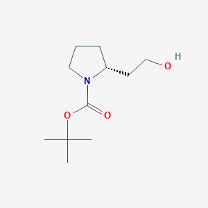 molecular formula C11H21NO3 B2718166 tert-butyl (2R)-2-(2-hydroxyethyl)pyrrolidine-1-carboxylate CAS No. 132482-06-5