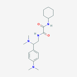 molecular formula C20H32N4O2 B2718168 N1-环己基-N2-(2-(二甲胺基)-2-(4-(二甲胺基)苯基)乙基)草酰胺 CAS No. 941994-76-9