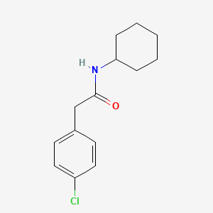 molecular formula C14H18ClNO B2718181 2-(4-chlorophenyl)-N-cyclohexylacetamide CAS No. 349416-97-3