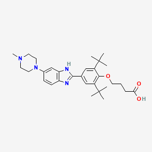 4-(2,6-di-tert-butyl-4-(6-(4-methylpiperazin-1-yl)-1H-benzo[d]imidazoL-2-yl)phenoxy)butanoic acid