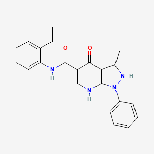N-(2-ethylphenyl)-3-methyl-4-oxo-1-phenyl-1H,4H,7H-pyrazolo[3,4-b]pyridine-5-carboxamide