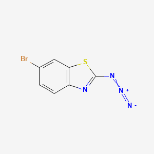 molecular formula C7H3BrN4S B2718222 2-Azido-6-bromo-1,3-benzothiazole CAS No. 1564756-63-3