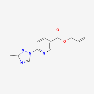 allyl 6-(3-methyl-1H-1,2,4-triazol-1-yl)nicotinate