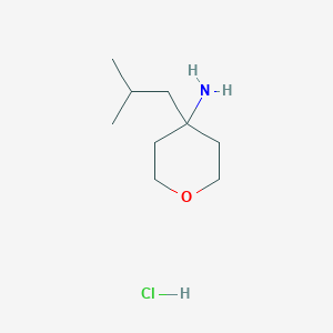 molecular formula C9H20ClNO B2718231 4-异丁基四氢-2H-吡喃-4-胺 盐酸盐 CAS No. 1385696-65-0