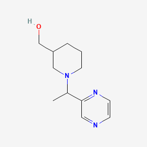 (1-(1-(Pyrazin-2-yl)ethyl)piperidin-3-yl)methanol