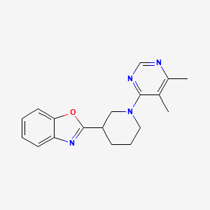 2-[1-(5,6-Dimethylpyrimidin-4-yl)piperidin-3-yl]-1,3-benzoxazole
