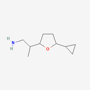 2-(5-Cyclopropyloxolan-2-yl)propan-1-amine