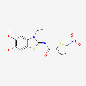 (Z)-N-(3-ethyl-5,6-dimethoxybenzo[d]thiazol-2(3H)-ylidene)-5-nitrothiophene-2-carboxamide