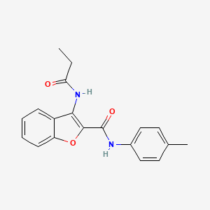 molecular formula C19H18N2O3 B2718273 3-propionamido-N-(p-tolyl)benzofuran-2-carboxamide CAS No. 862978-30-1