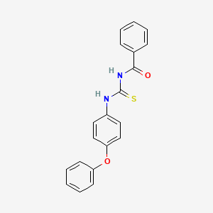 molecular formula C20H16N2O2S B2718279 N-[(4-phenoxyphenyl)carbamothioyl]benzamide CAS No. 76838-41-0