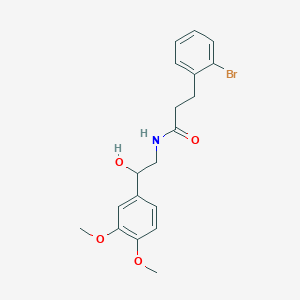 molecular formula C19H22BrNO4 B2718291 3-(2-bromophenyl)-N-(2-(3,4-dimethoxyphenyl)-2-hydroxyethyl)propanamide CAS No. 1796970-79-0
