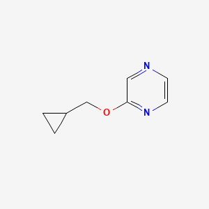 molecular formula C8H10N2O B2718297 2-(环丙基甲氧基)吡嗪 CAS No. 2199572-33-1