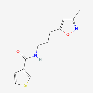 N-(3-(3-methylisoxazol-5-yl)propyl)thiophene-3-carboxamide
