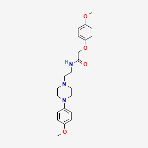 2-(4-methoxyphenoxy)-N-(2-(4-(4-methoxyphenyl)piperazin-1-yl)ethyl)acetamide