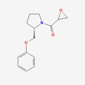 Oxiran-2-yl-[(2S)-2-(phenoxymethyl)pyrrolidin-1-yl]methanone