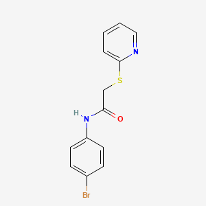 N-(4-bromophenyl)-2-(pyridin-2-ylsulfanyl)acetamide