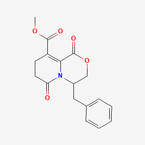 Methyl 4-benzyl-1,6-dioxo-1,3,4,6,7,8-hexahydropyrido[2,1-c][1,4]oxazine-9-carboxylate